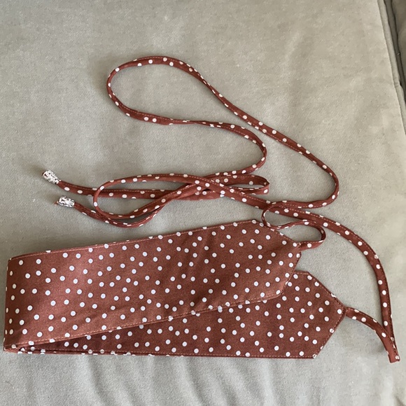 Brown white polka dot dress by Uli Herzner - Picture 9 of 13